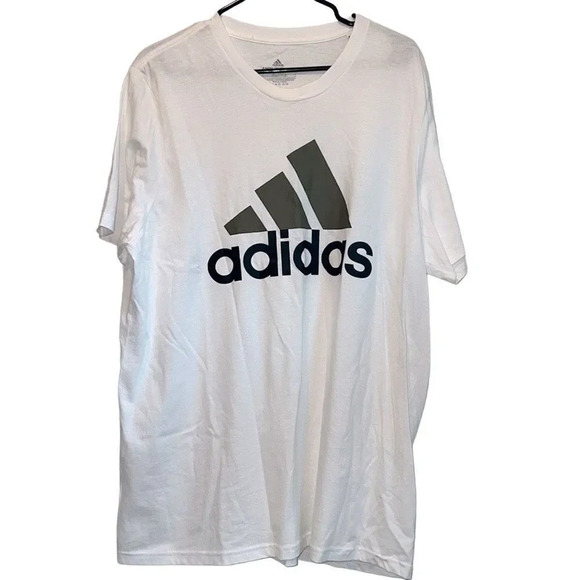 Adidas men’s XL amplifier white logo tee - Picture 1 of 5